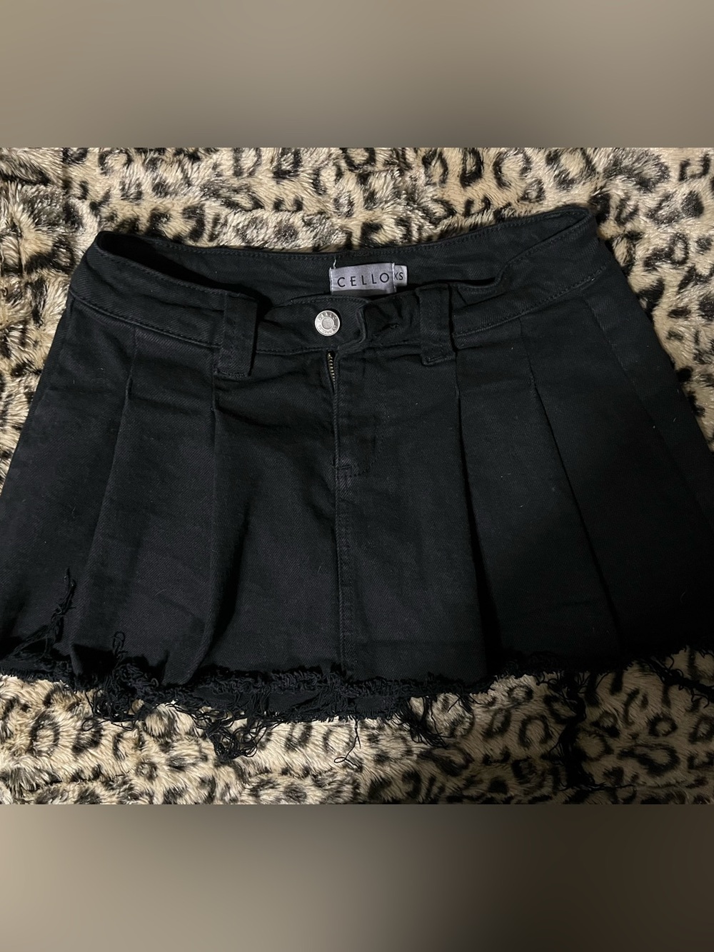 Cello Black Mini Skirt